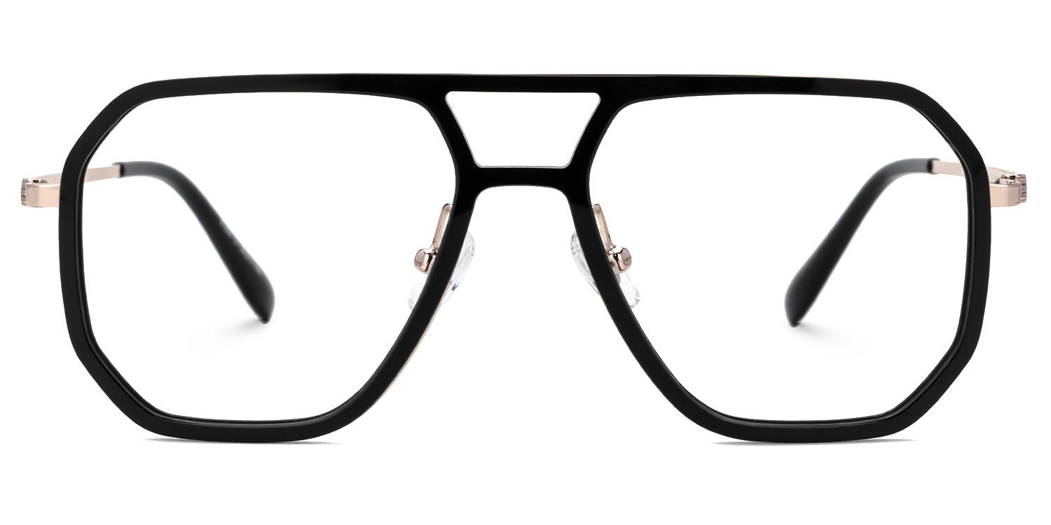 Reiko Schwarz Pilot Nylon Brille0
