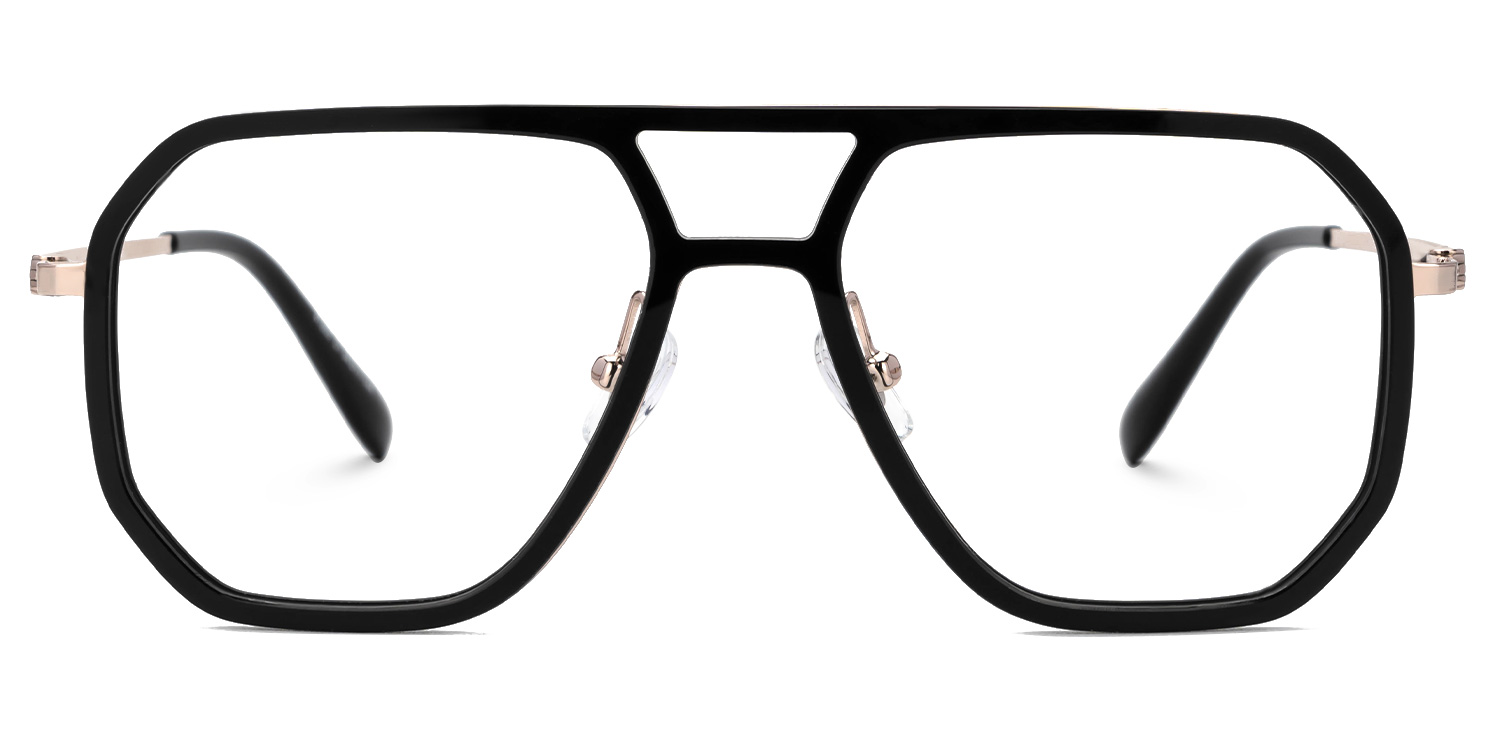 Reiko Schwarz Pilot Nylon Brille0