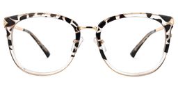 Wendsy Schwarz-Tortoise Browline Brille0