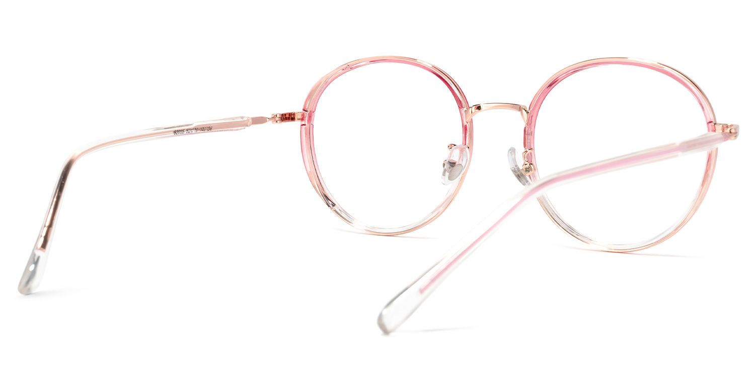 Poell Rosa Klar Runde Brille3