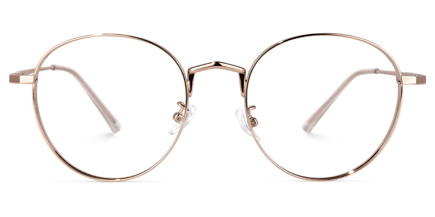 Queeny Gold Rund Brille0