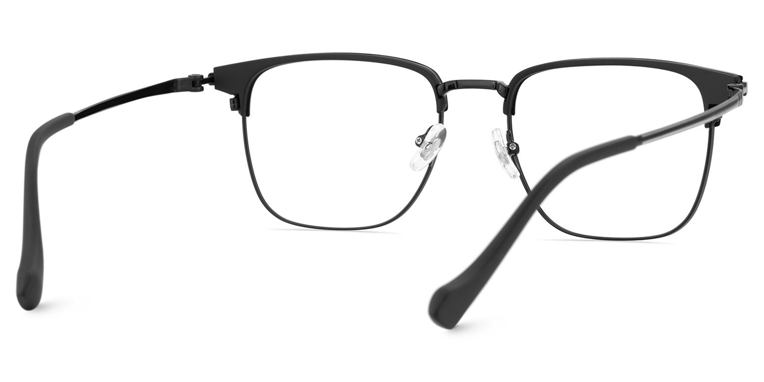 Alex Schwarz Browline Gemischte-Materialien Brille6