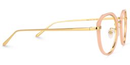 Xavia Hellrosa Geometrische Brille2