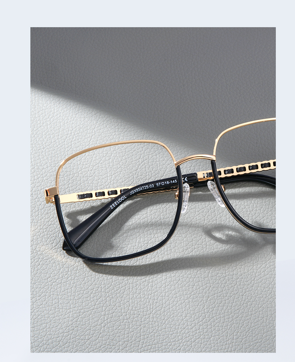 Perfecta Schwarz Quadratisch Brille