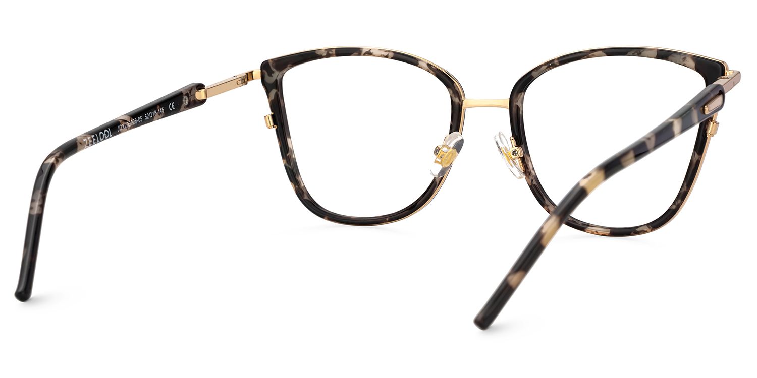 Marisa Tortoise Cateye Gemischte Materialien Brille3