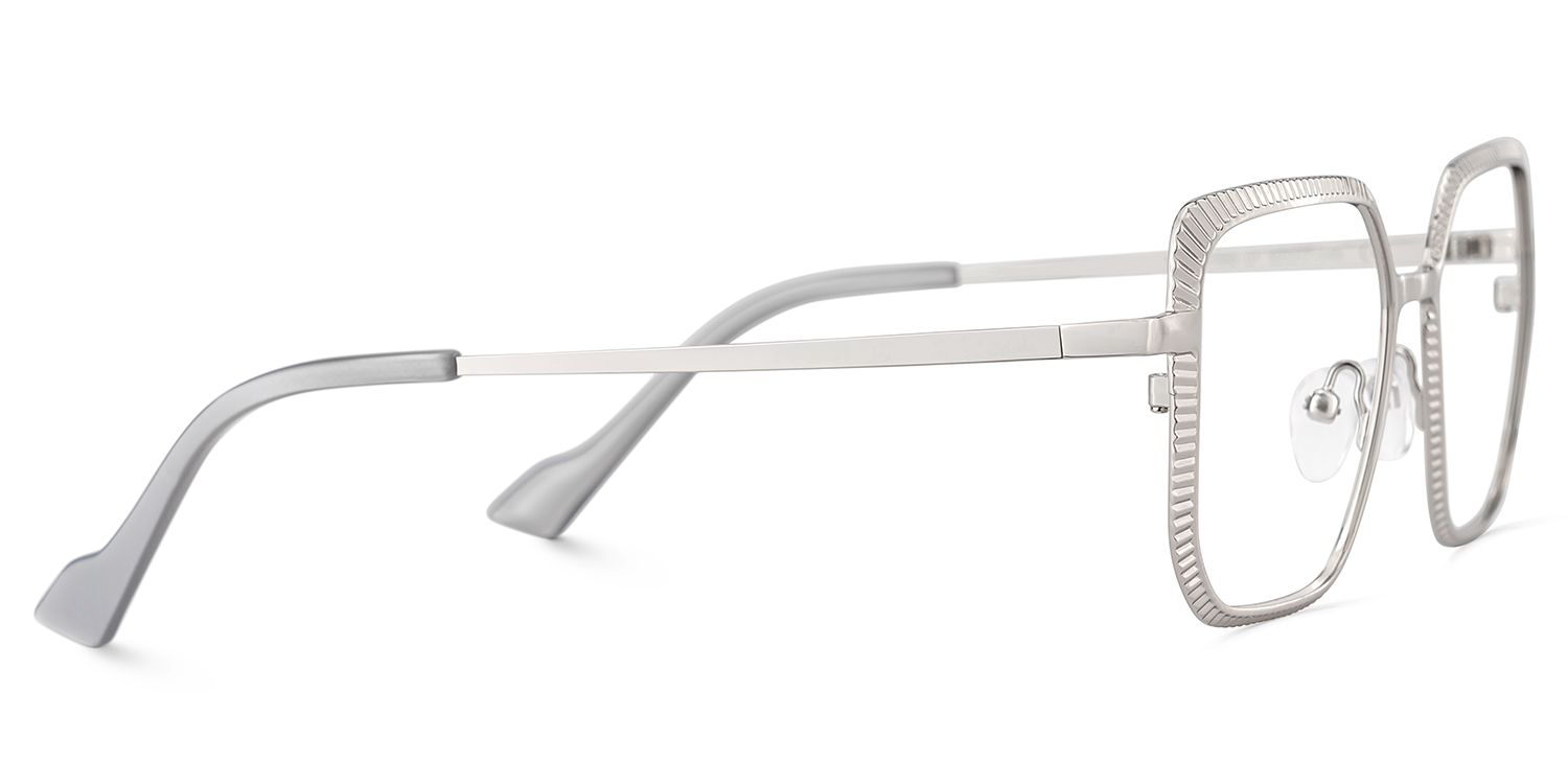 Maverick Silber Quadratisch Metall Brille5