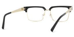 Gerena Schwarz-Gold Browline Brille3