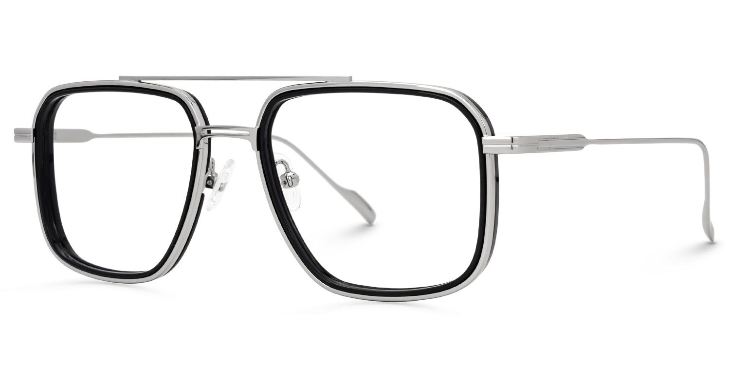 Bronica Schwarz Pilot Brille1