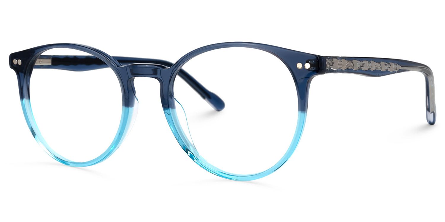 Ocasio Blau Rund Brille1
