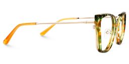 Fleming Grün-Orange Cateye Brille3