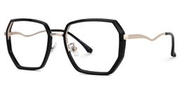 Javonia Schwarz Geometrisch Brille1