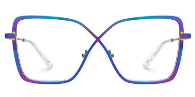 Racquel Bunt Quadratisch Brille
