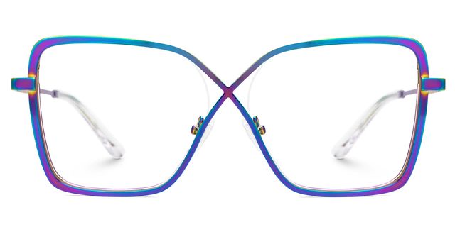 Racquel Bunt Quadratisch Brille