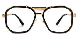 Rumble Schwarz Geometrisch Brille0