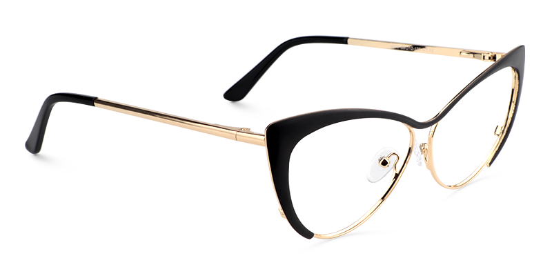 Ellen Schwarz Cat Eye Brillen2