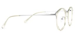 Quaneisha Hellgrün Rund Brille2