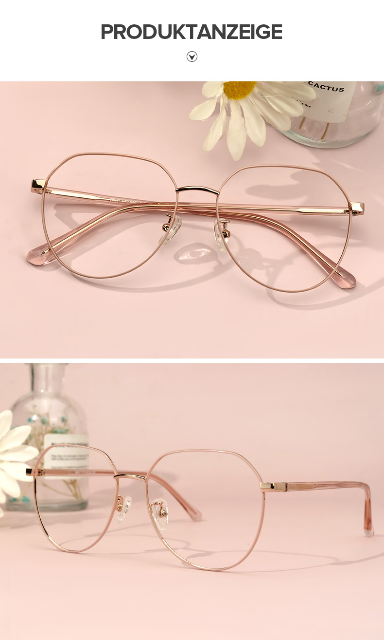 Nakisha Rosa Geometrisch Brille