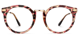 Donald Rot-Tortoise Rund Brille0