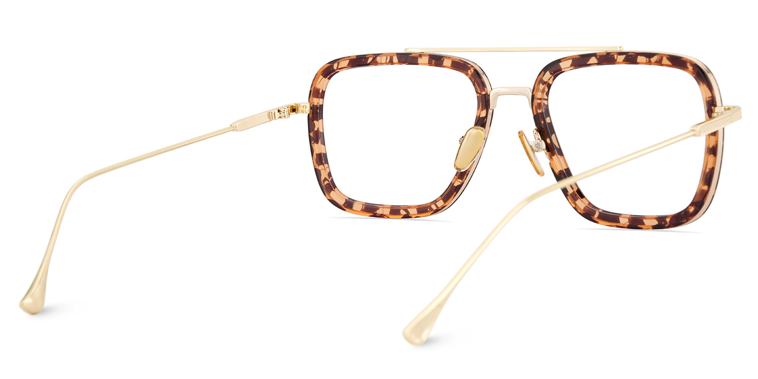 Gifford Tortoise Pilot Gemischte-Materialien Brille4