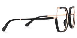 Yulisa Schwarz Quadratisch Brille2