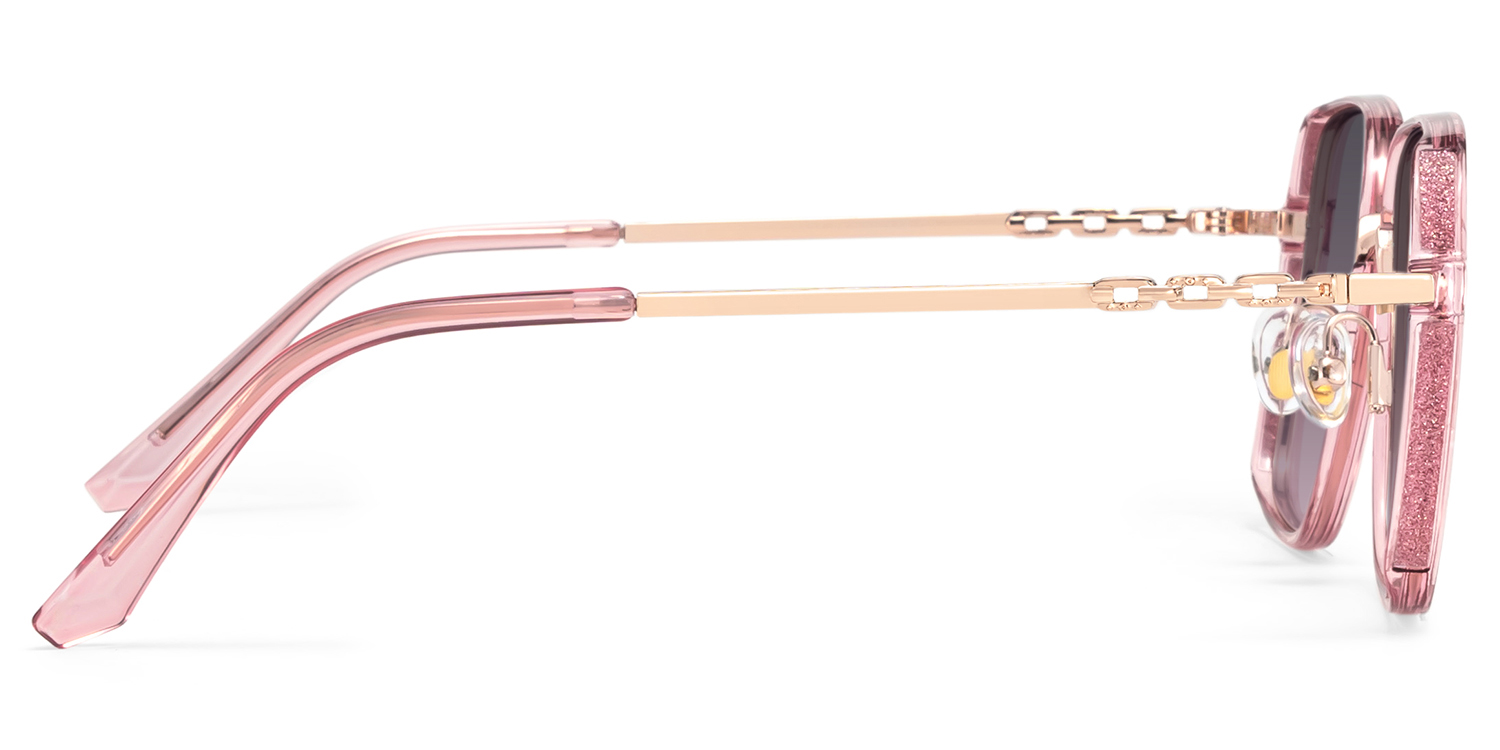 Frida Rosa Quadratisch Sonnenbrille3