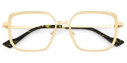 Maverick Gold Quadratisch Brille3