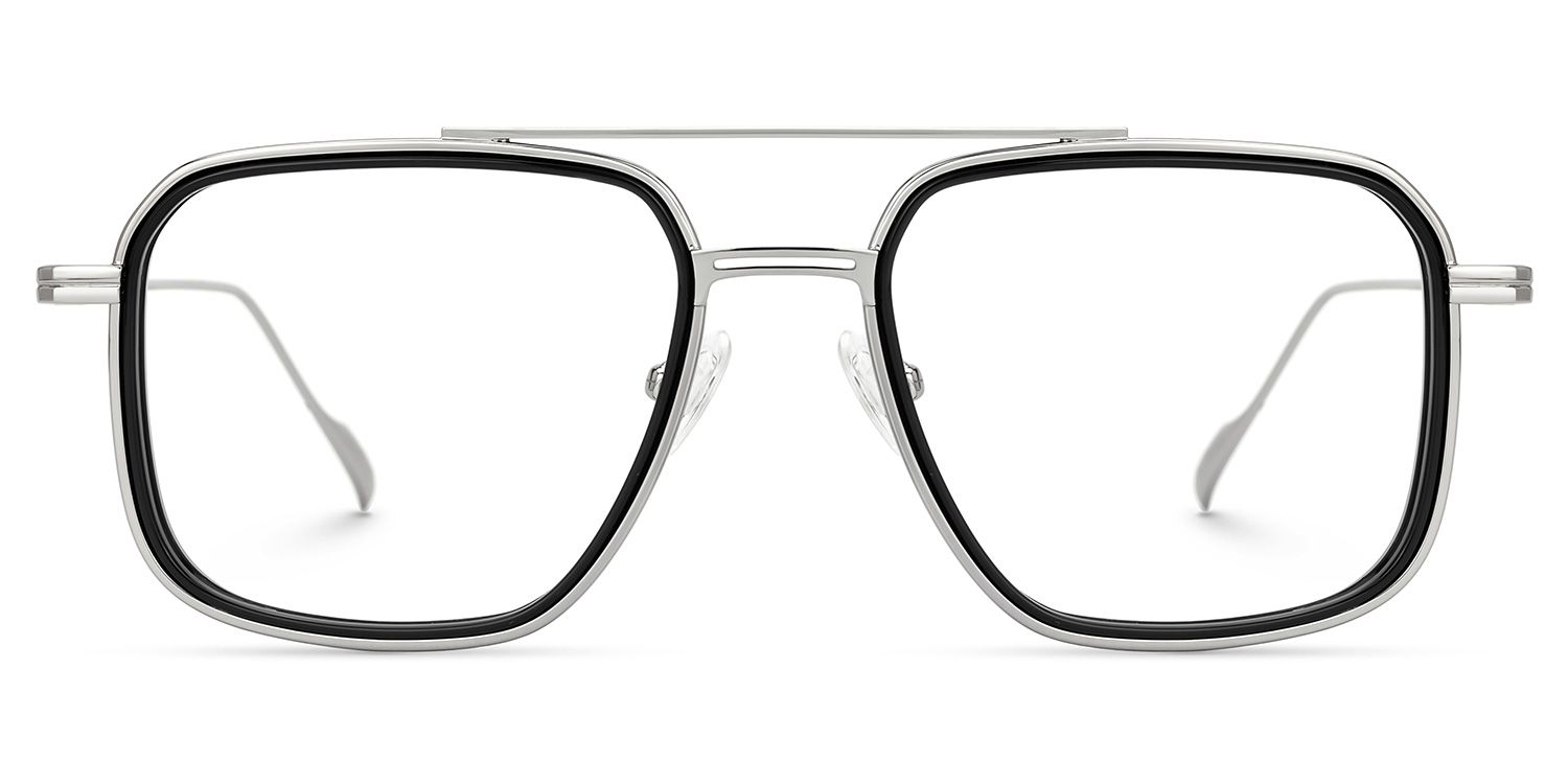 Bronica Schwarz Pilot Brille0