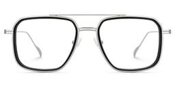 Bronica Schwarz Pilot Brille0