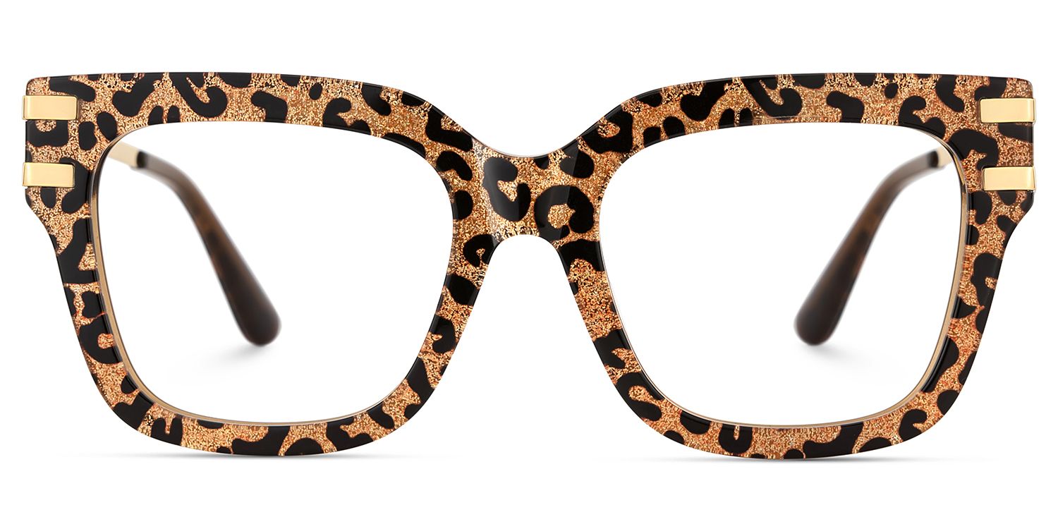 Lidia Braun-Leo Quadratisch Gemischte-Materialien Brille4