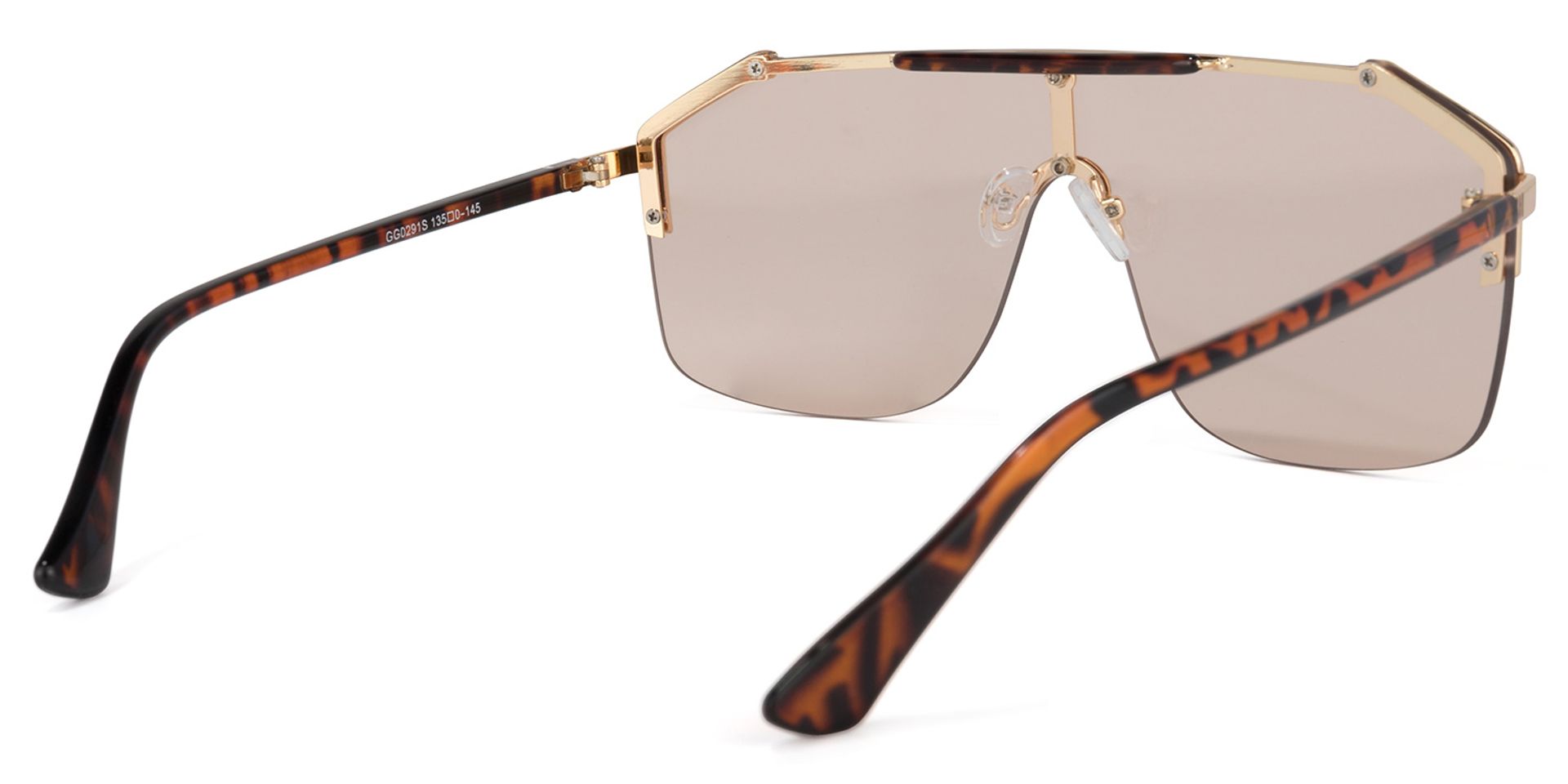 Ashbur Gold-Braun Geometrisch Sonnenbrille4
