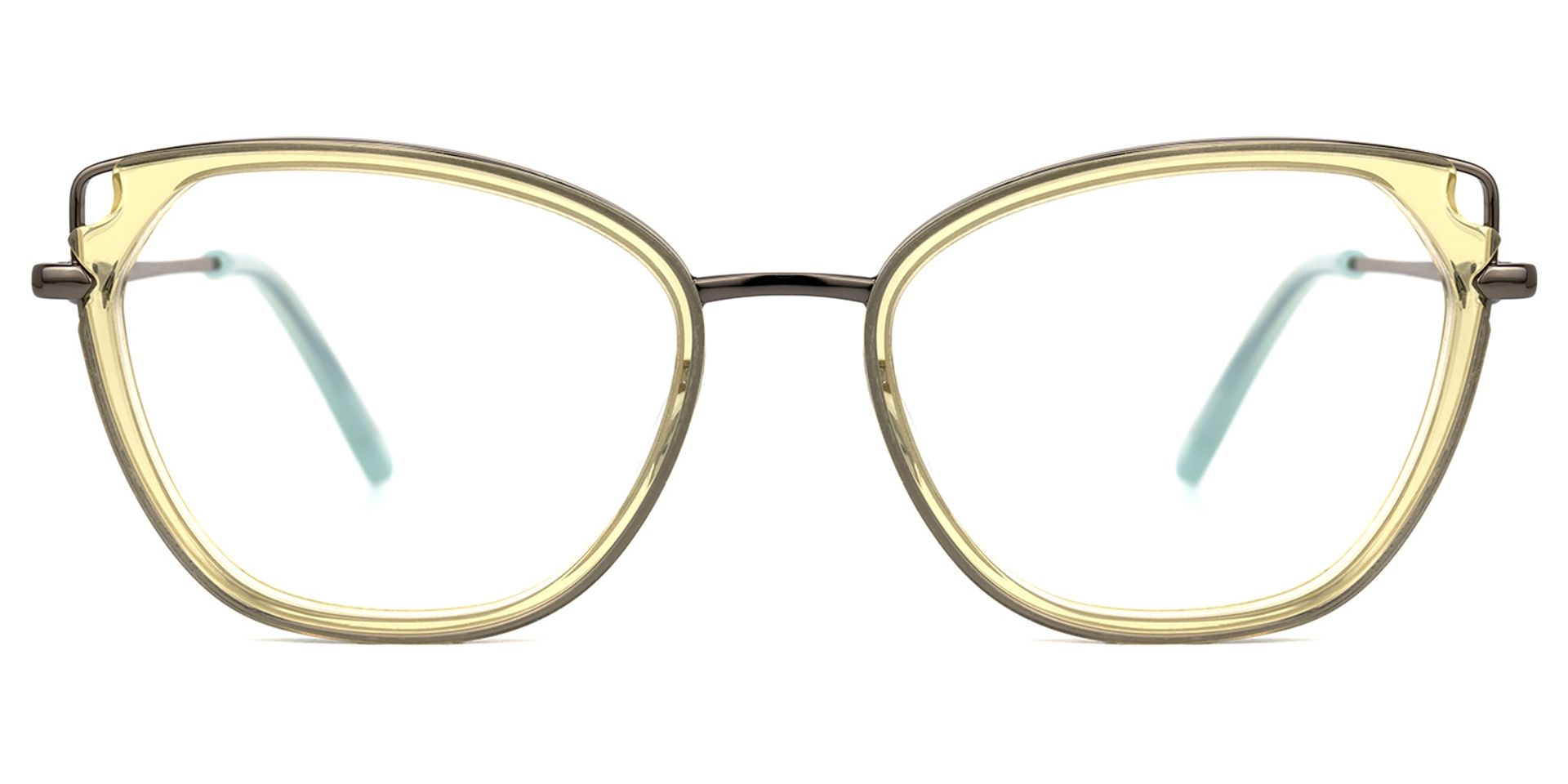 Gelsey Gelb Cateye Brille1