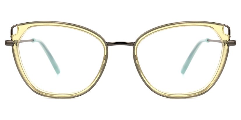 Gelsey Gelb Cateye Brille