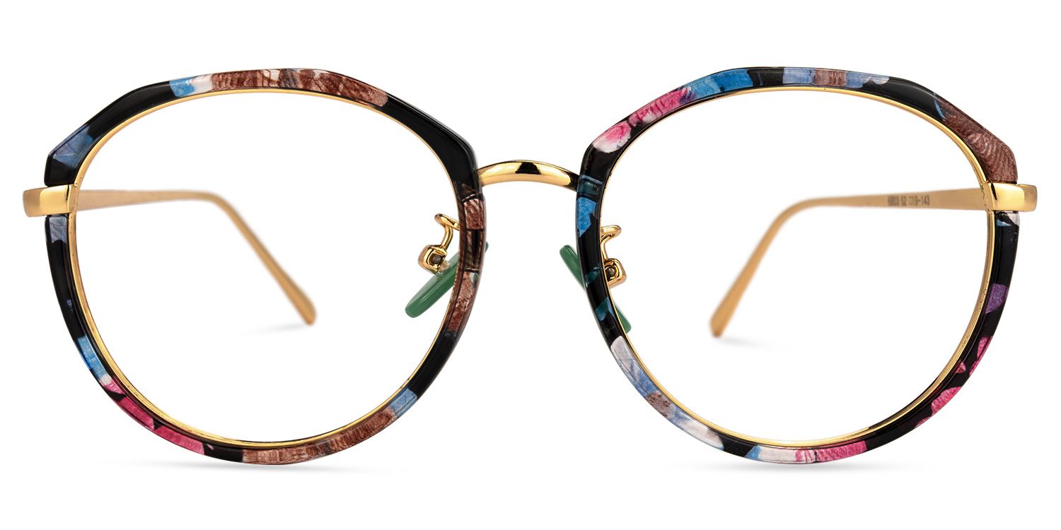 Xavia Blumenmuster Geometrische Brille0