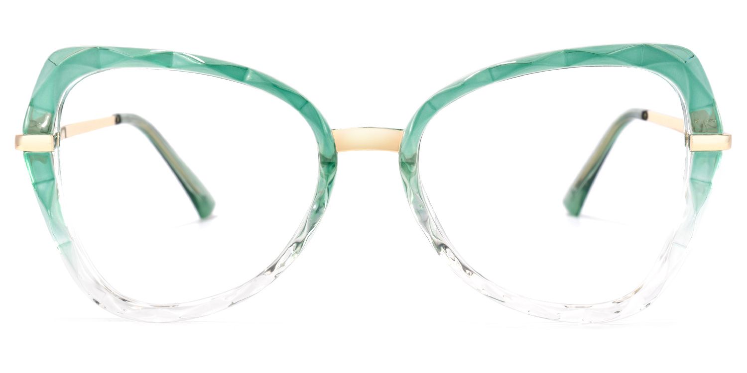 Mia Grün Klar Schmetterling Brille0