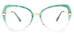 Mia Grün Klar Schmetterling Brille0