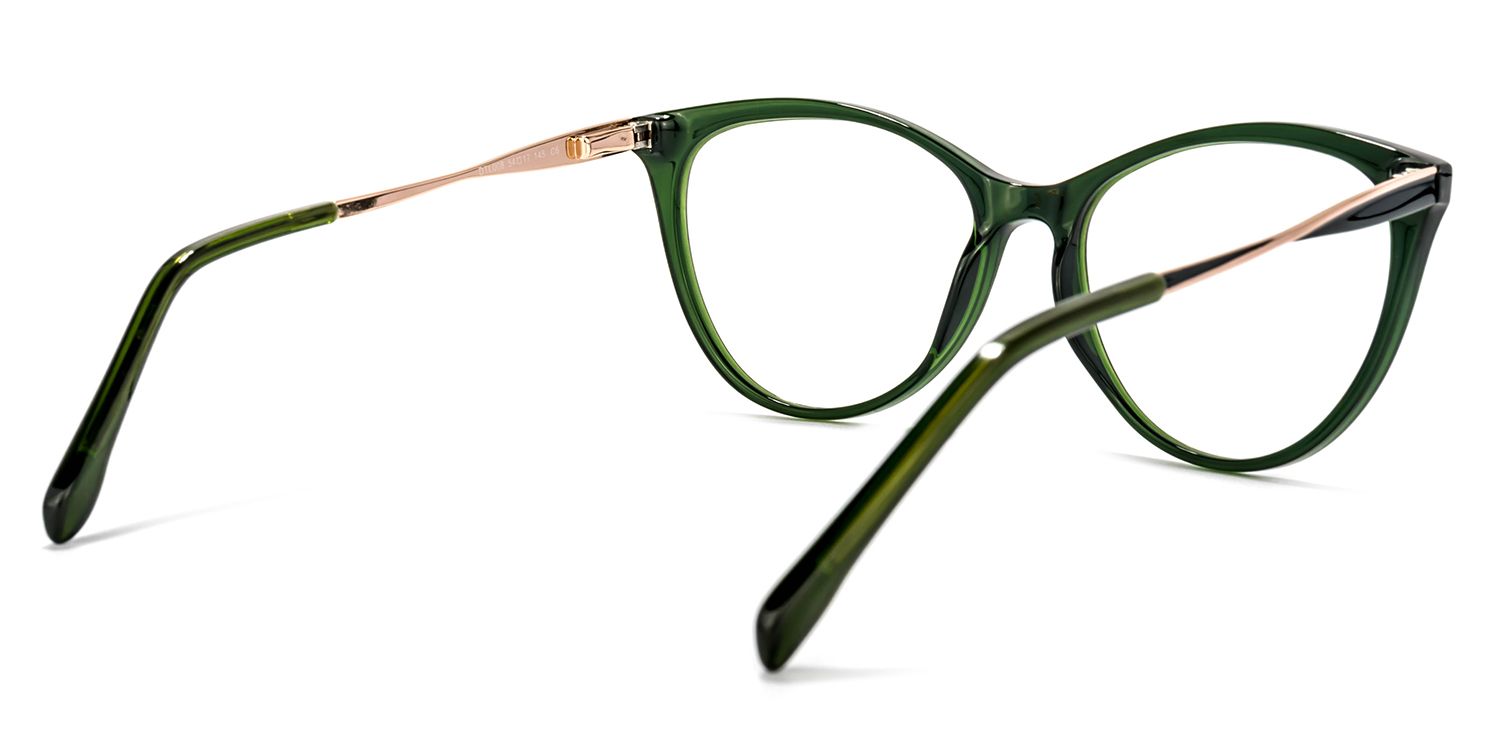 Frances Dunkelgrün Cateye Brille4