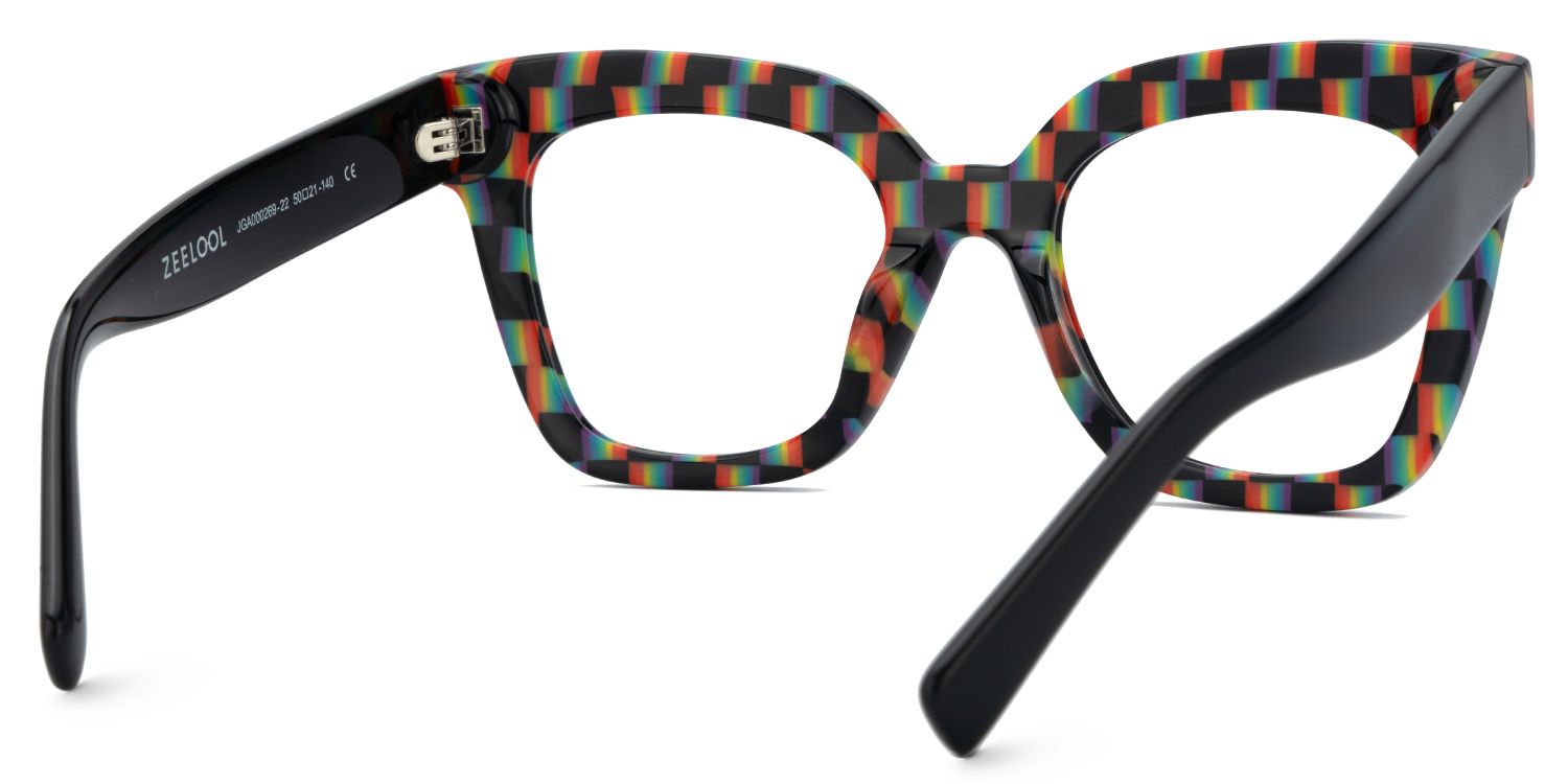 Malcolm Bunt Quadratisch Acetat Brille3
