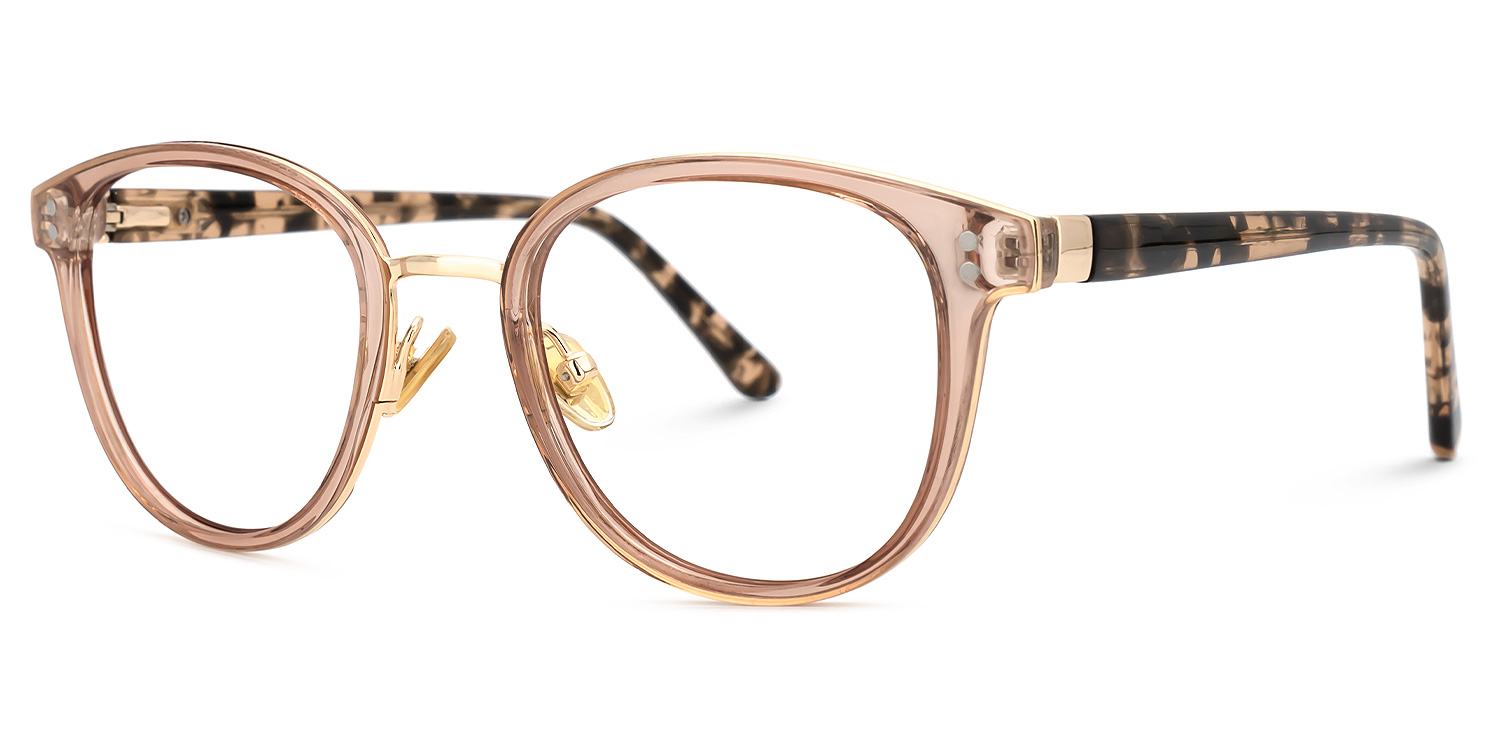 Kaiden Braune Runde Brille1