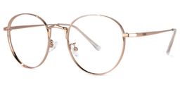 Queeny Gold Rund Brille1