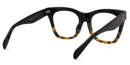 Tandy Tortoise Schwarz Rechteckige Brille4