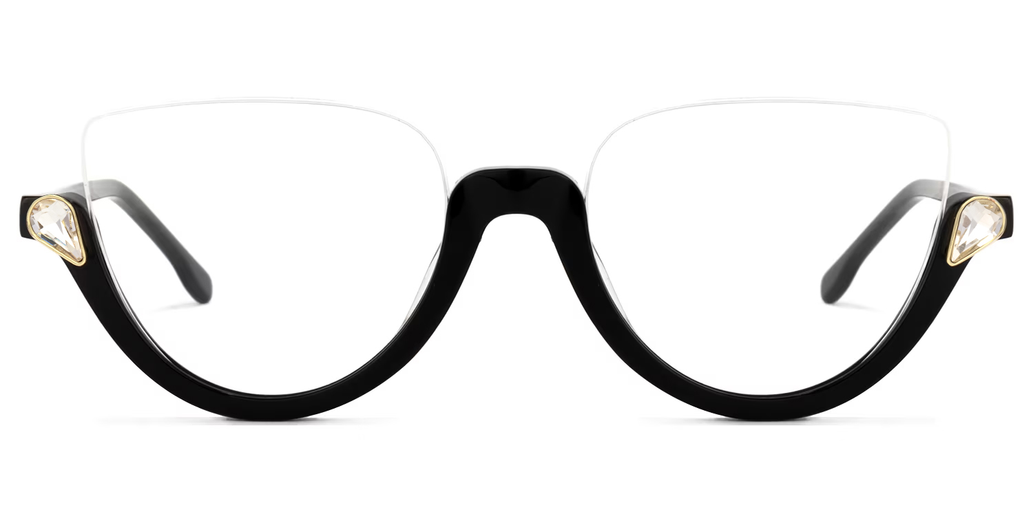 Felicia Schwarz Cat Eye Brille0