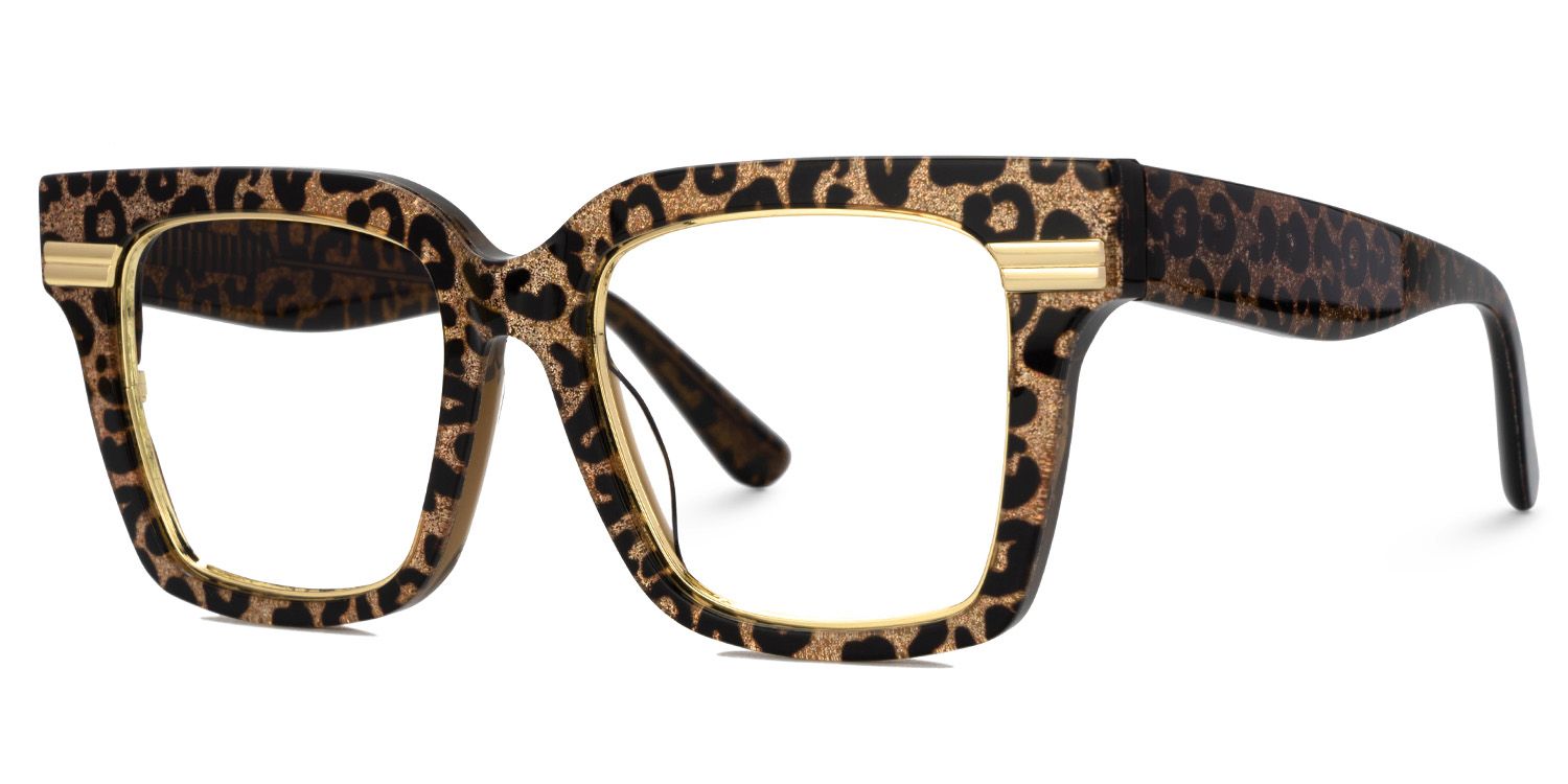 Taylor Braun-Leo Quadratisch Gemischte Materialien Brille3