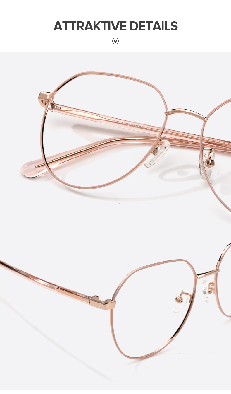 Nakisha Rosa Geometrisch Brille