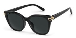 Vogue Schwarz Quadratisch Sonnenbrille2