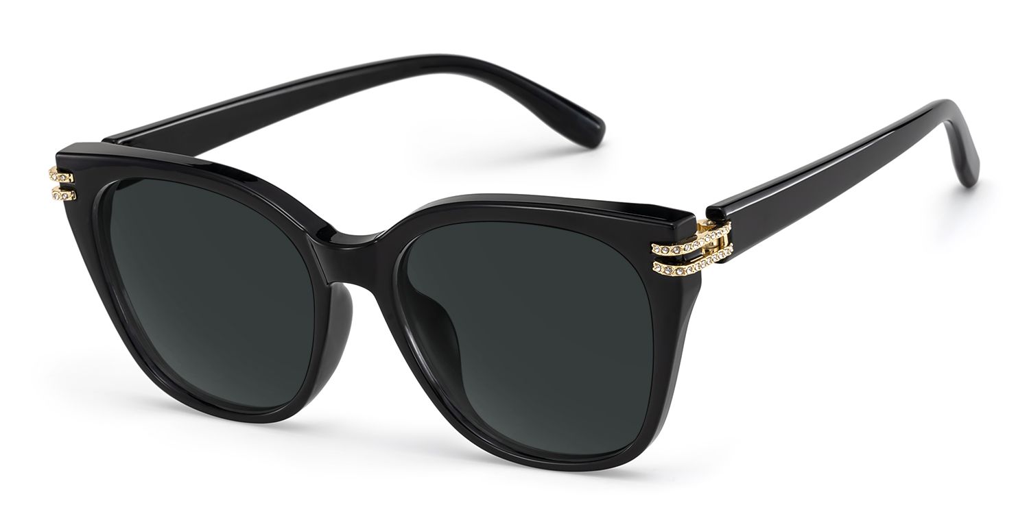 Vogue Schwarz Quadratisch TR90 Sonnenbrille2