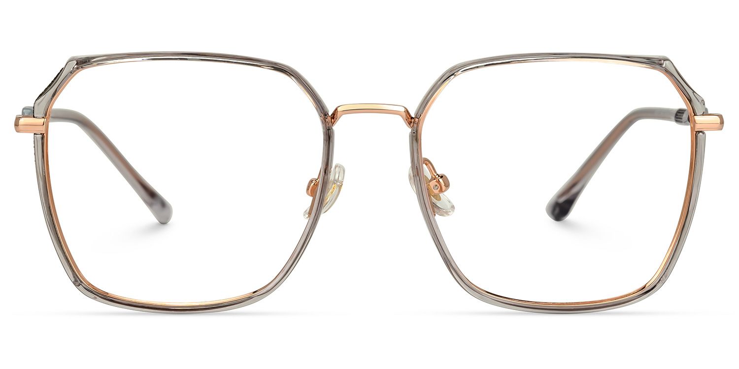 Jaylen Grau Geometrisch Brille0