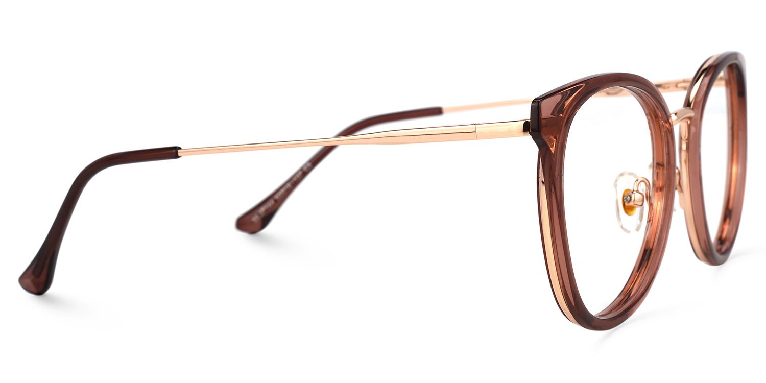 Steele Rot Rund Brille2