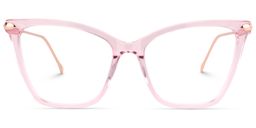 Hilary Rosa Klar Schmetterling-Form Brille0