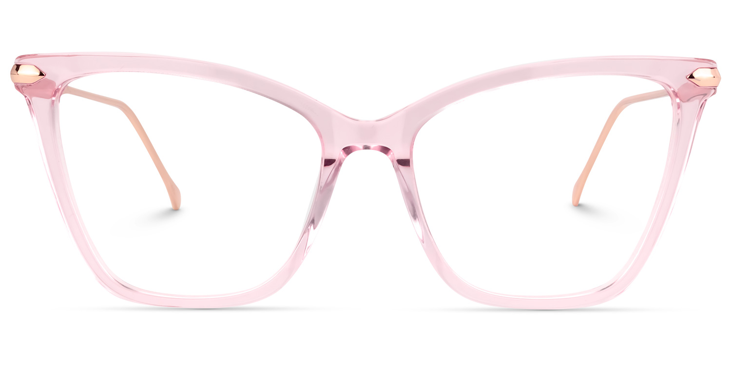 Hilary Rosa Kristall Schmetterling-Form Brille0