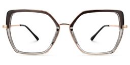 Keshia Dunkelgrau Geometrisch Brille0